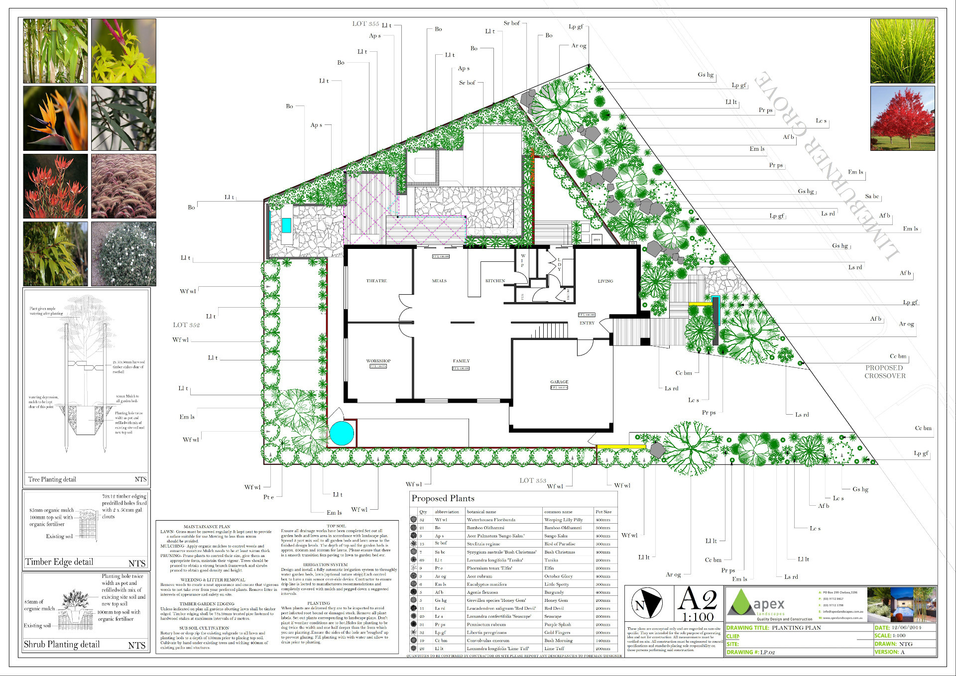 Landscape Design Drawings
 Landscape Plan Examples