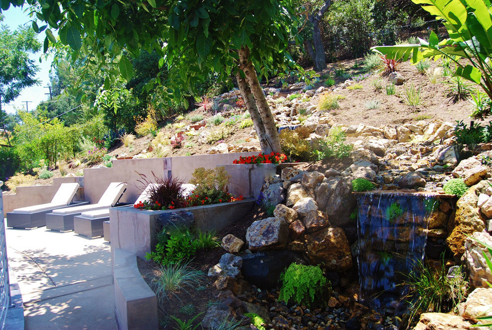 Landscape Design Los Angeles
 Backyard Garden Water Features Los Angeles Tropical
