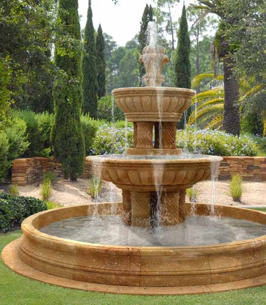 Landscape Fountain Front Yards
 Water Fountains Front Yard and Backyard Designs