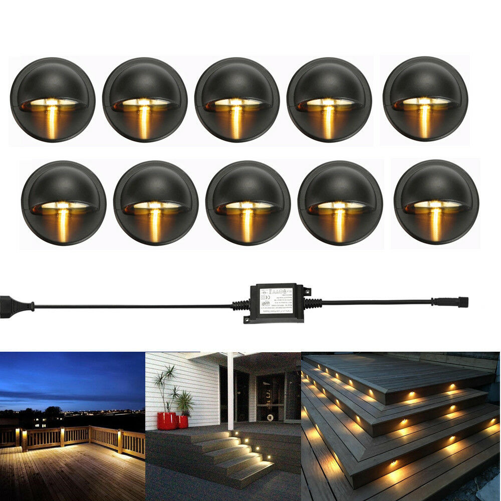 Landscape Lighting Kits
 10Pcs LED Deck Step Stair Light Outdoor Landscape Yard