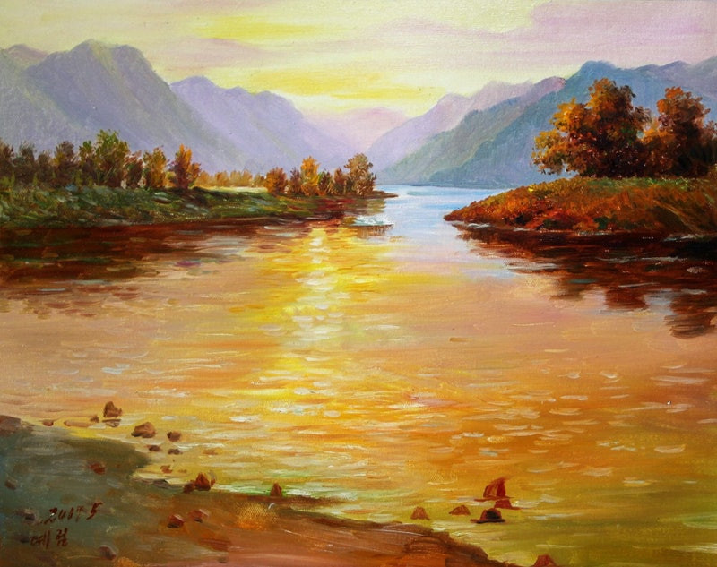 Landscape Oil Painting
 Landscape OIL PAINTING HAND PAINTED CANVAS 50CM X39CM