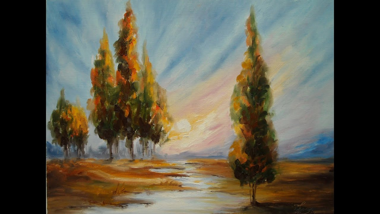 Landscape Paintings On Canvas
 Oil Painting "Landscape" by Lana Kanyo