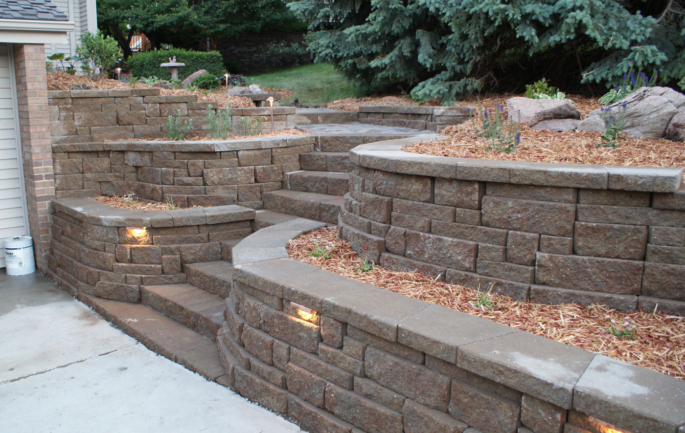 Landscape Retaining Wall Design
 Retaining Walls Portfolio of Omaha Landscape Design