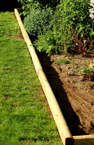 Landscape Timber Edging
 How to Install Landscape Timber Edging