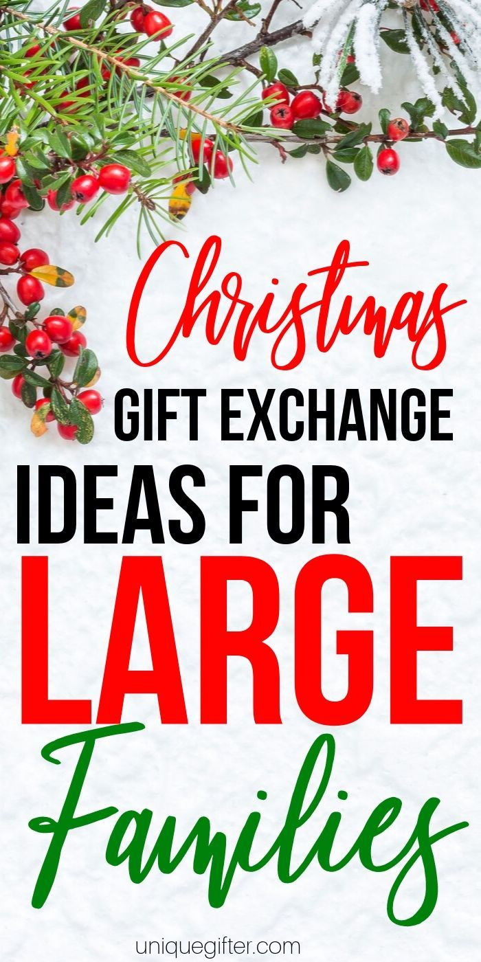 Large Family Christmas Gift Exchange Ideas
 Christmas Gift Exchange Ideas for Families