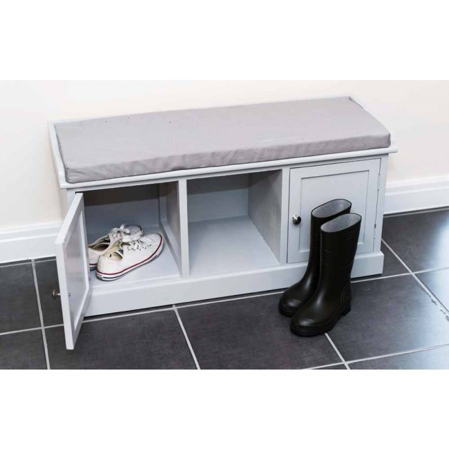 Large Storage Bench
 Storage Bench with plain cushion grey Cotswold