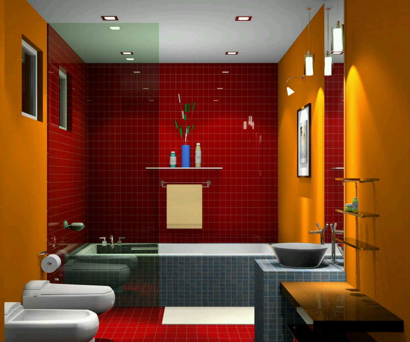 Latest Bathroom Design
 New home designs latest Luxury Bathrooms designs ideas