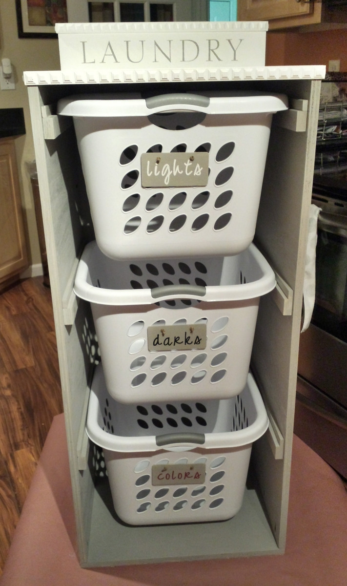 Laundry Basket Rack DIY
 Ana White