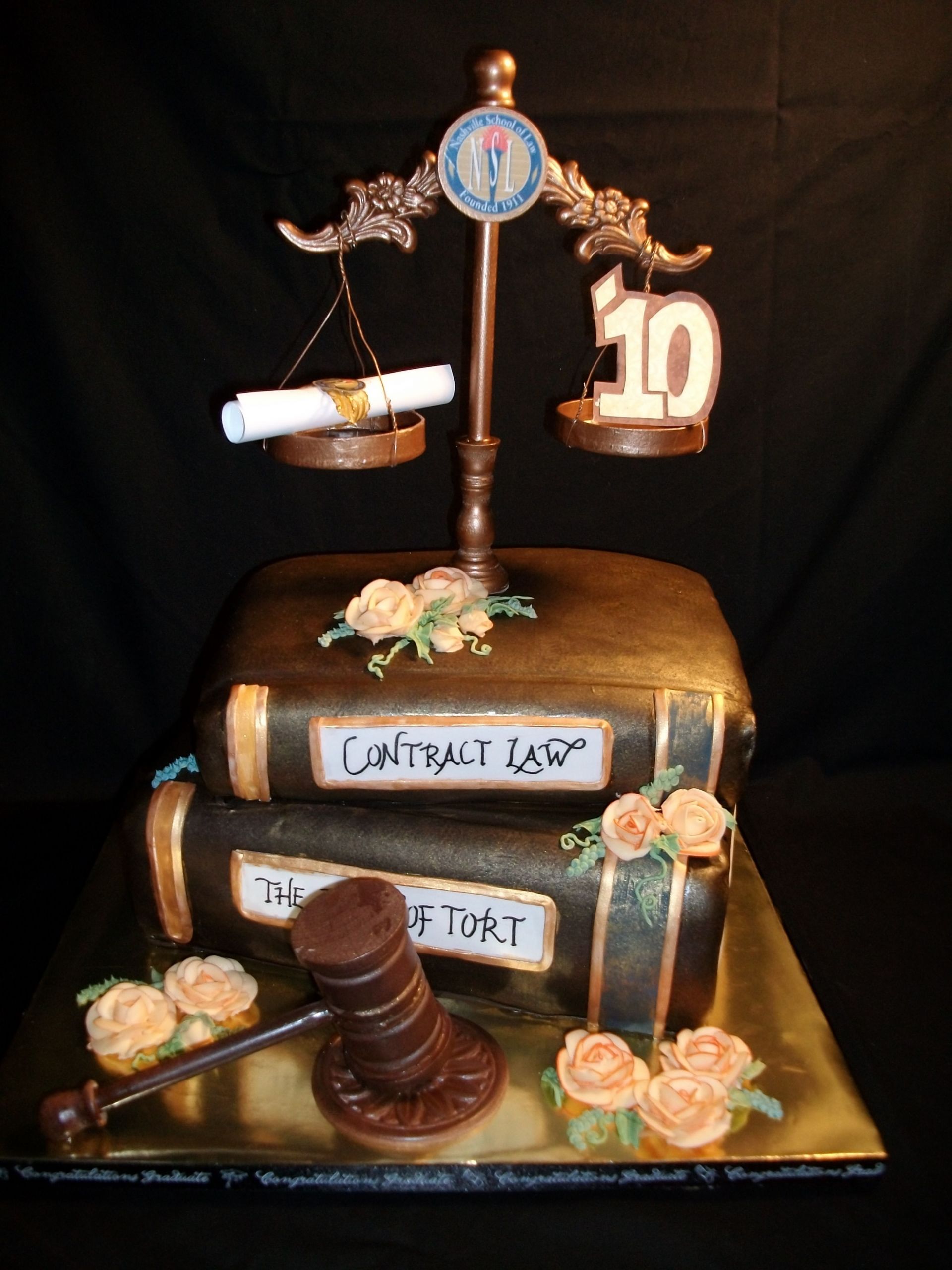 Law School Graduation Party Ideas
 law school graduation cake I had fun trying to piece
