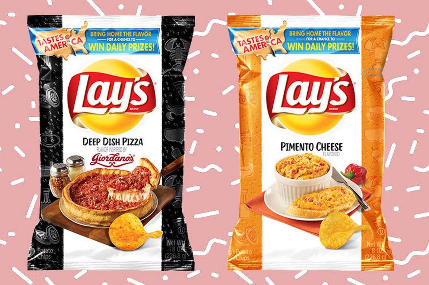 Lays Potato Chips Flavors
 Crunch on Lay’s eight new potato chip flavors inspired by
