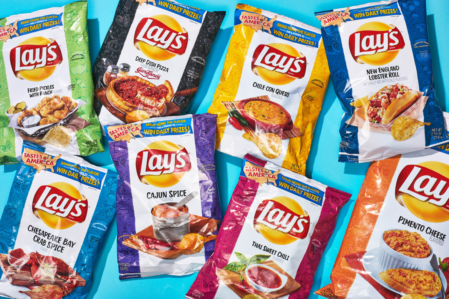 Lays Potato Chips Flavors
 We Tried the 8 New Flavors of Lay s Potato Chips