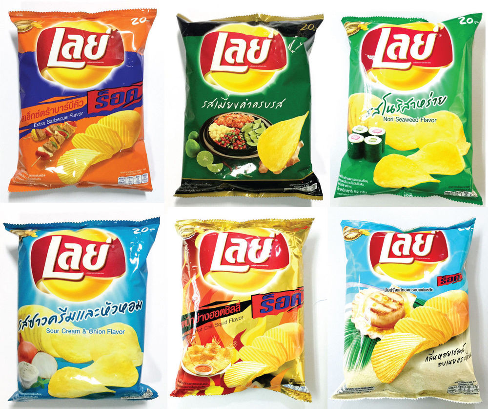 Lays Potato Chips Flavors
 52g Lays Potato Chip Crispy Fried Snack 6 Flavor for you