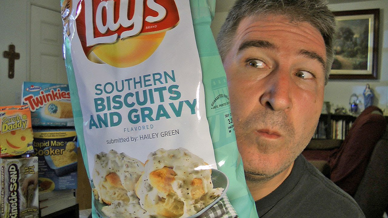 Lays Southern Biscuit And Gravy
 Lays Southern Biscuits And Gravy Flavor Chips REVIEW Do