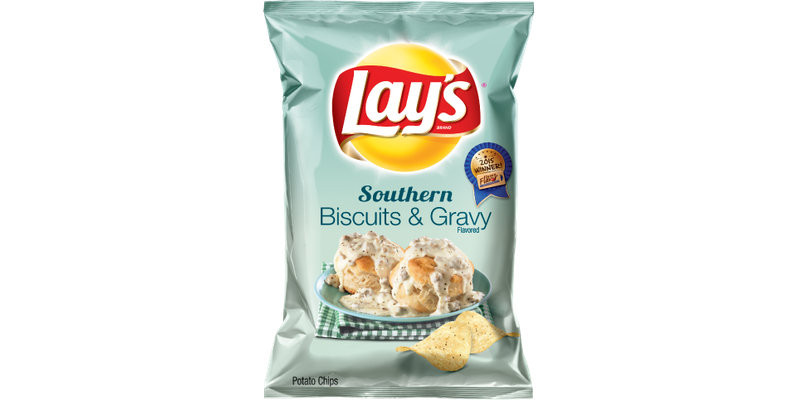 Lays Southern Biscuit And Gravy
 LAY S Southern Biscuits and Gravy Flavored Potato Chips