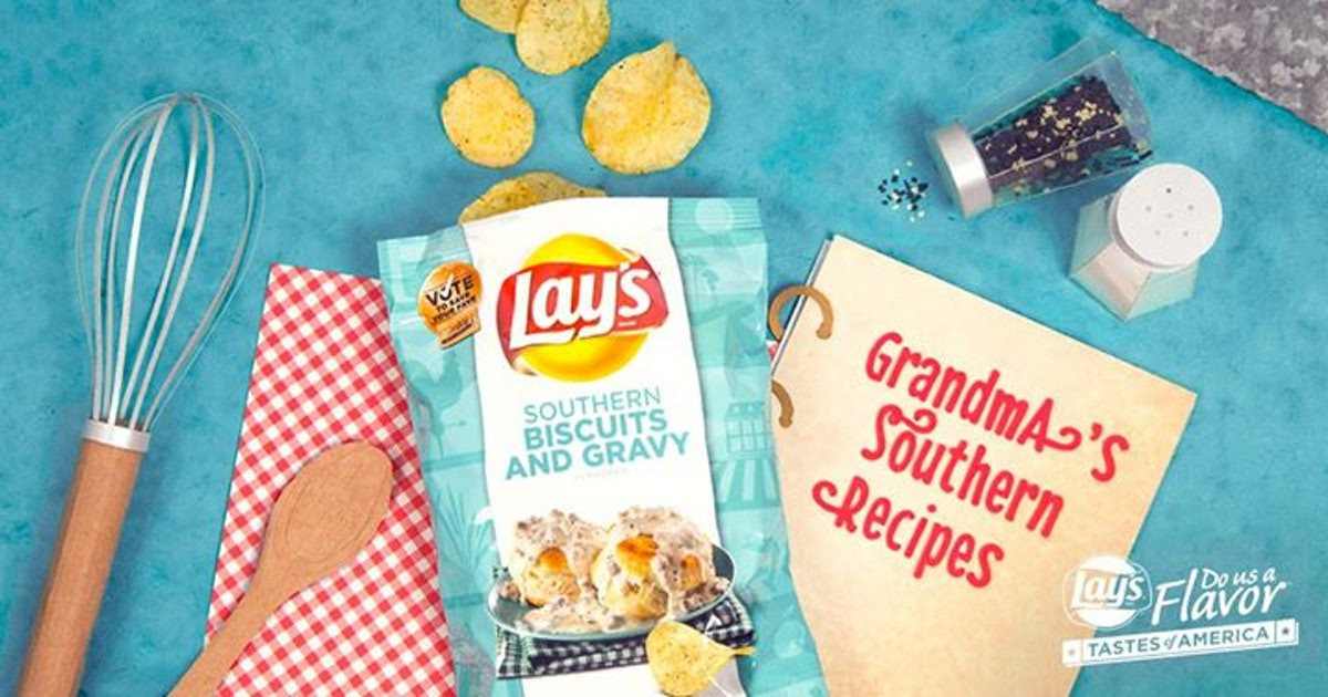 Lays Southern Biscuit And Gravy
 Lay s Southern Biscuits and Gravy Potato Chip Is Crowned
