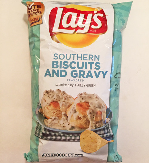 Lays Southern Biscuit And Gravy
 Review Lay’s Southern Biscuits & Gravy Potato Chips