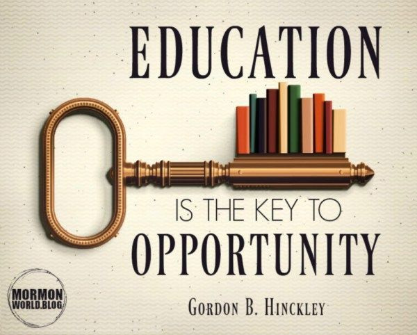 Lds Quotes On Education
 Education Opportunity LDS quote