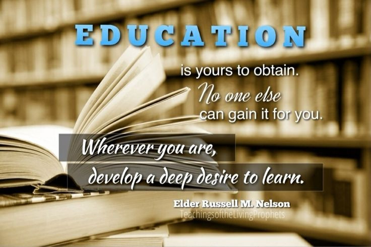 Lds Quotes On Education
 LDS Daily Dose October 30 2015