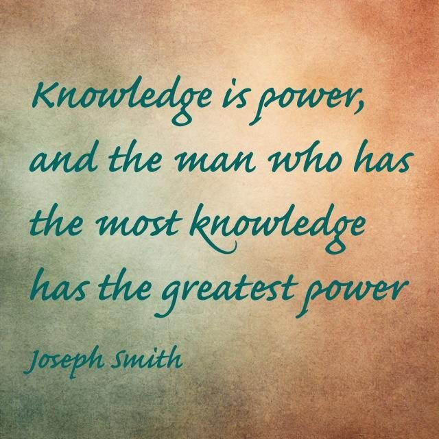 Lds Quotes On Education
 Lds Quote by Joseph Smith Find more LDS inspiration at