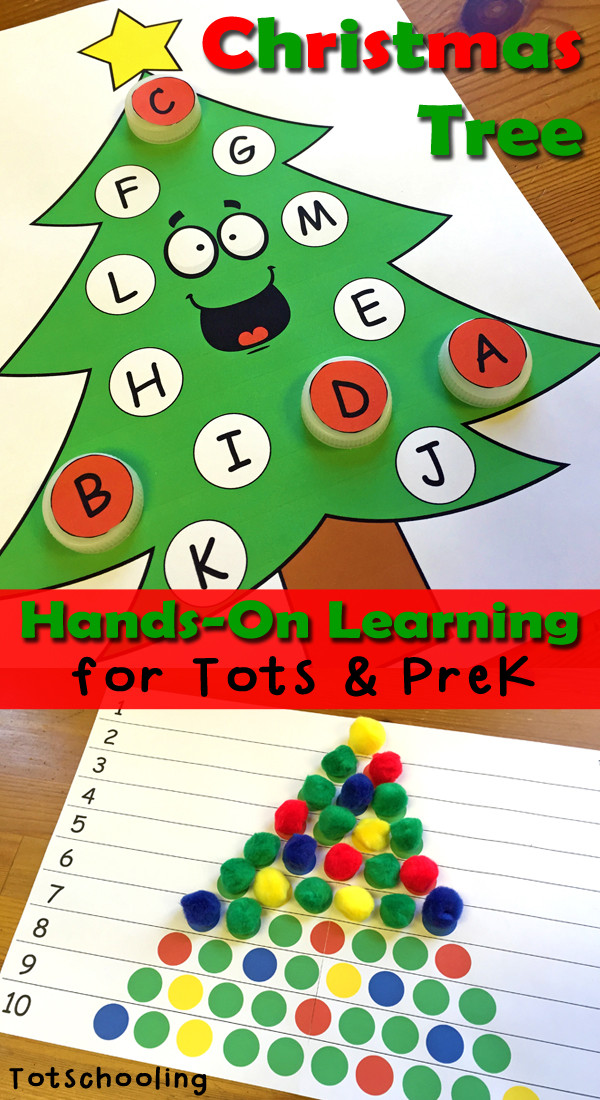 Learning Crafts For Preschoolers
 Christmas Tree Learning Activities for Toddlers & PreK