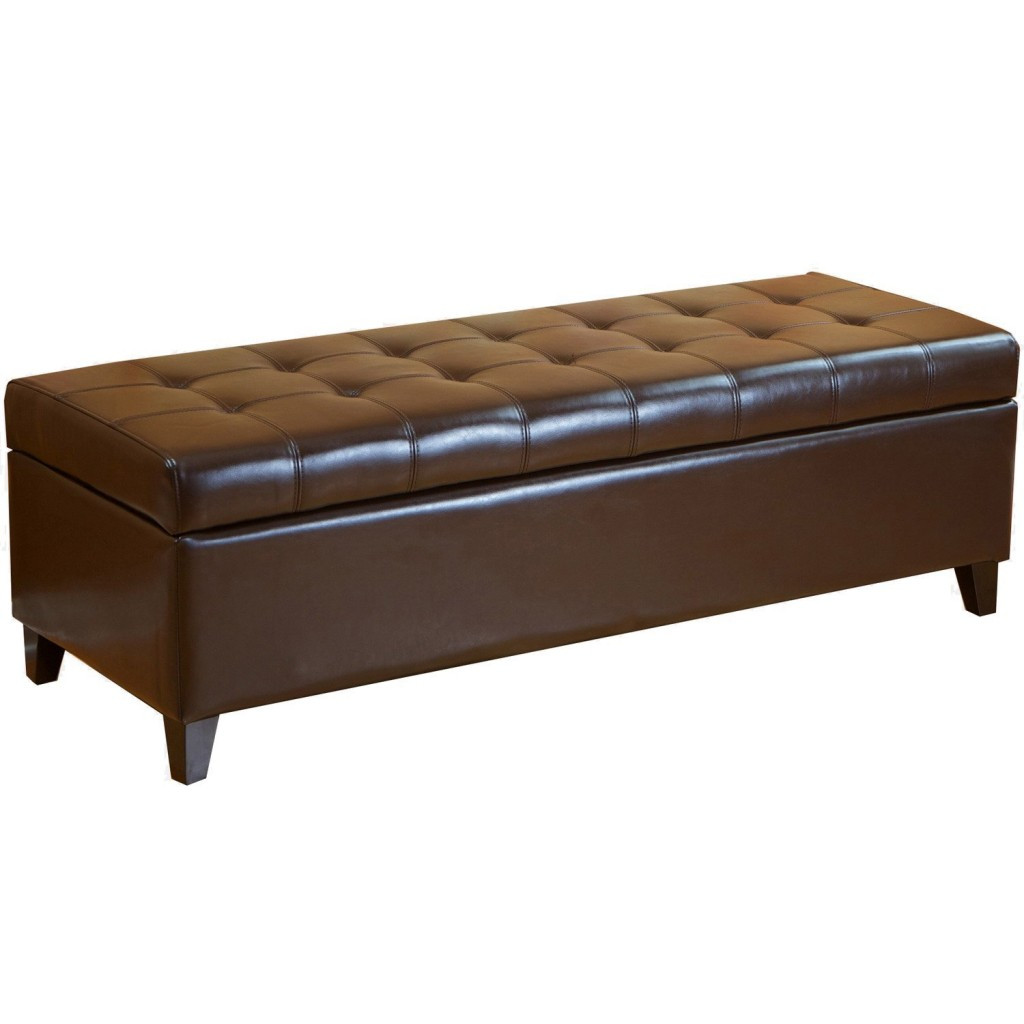 Leather Storage Bench
 5 Best Tufted Ottoman – Keeping your room looking tidy