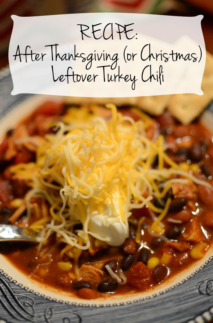 Leftover Turkey Chili Recipe
 RECIPE Easy After Thanksgiving or Christmas Leftover