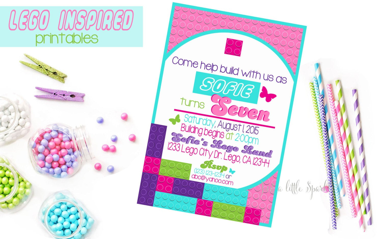 Lego Friends Birthday Invitations
 Lego Friends Birthday Invitation Printable by