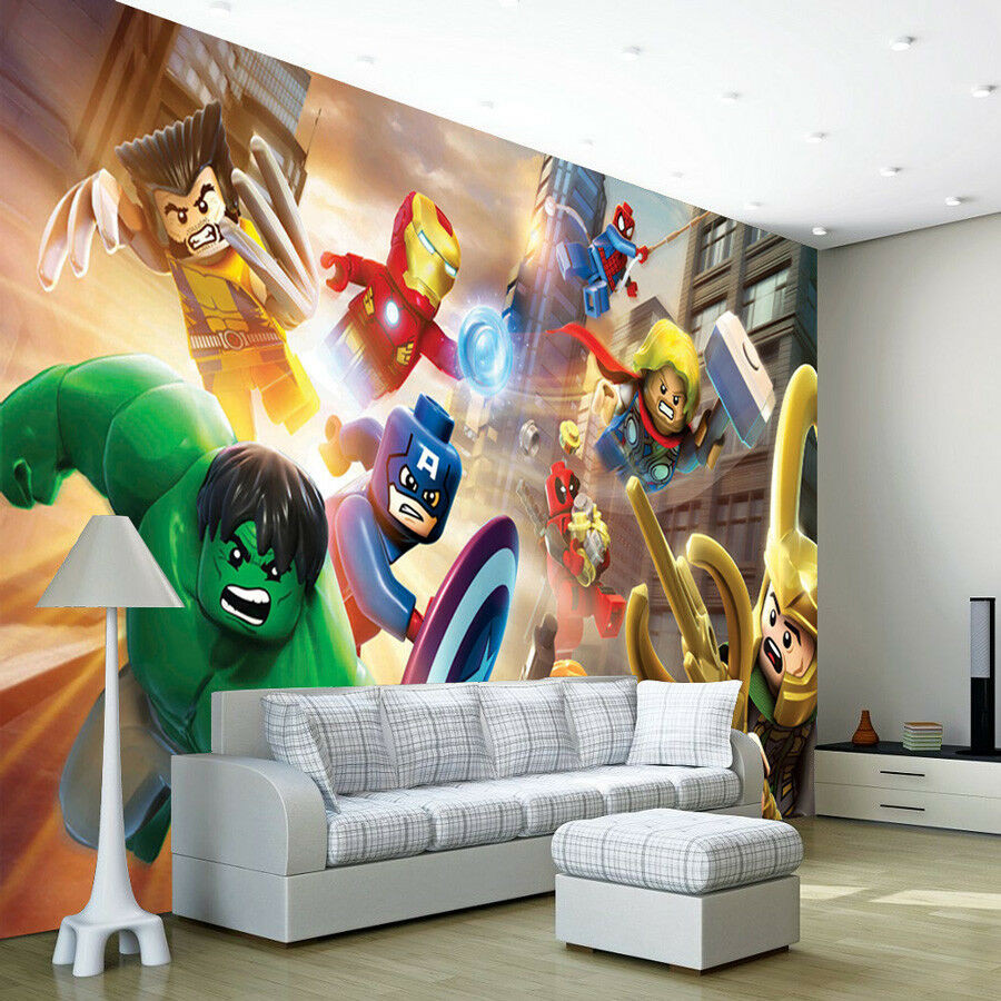 Lego Kids Room
 Avengers Lego Heroes Wallpaper Wall Mural Bedroom