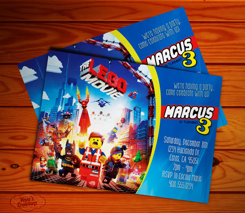 Lego Movie Birthday Invitations
 The Lego Movie Birthday Invitation The Piece of Resistance