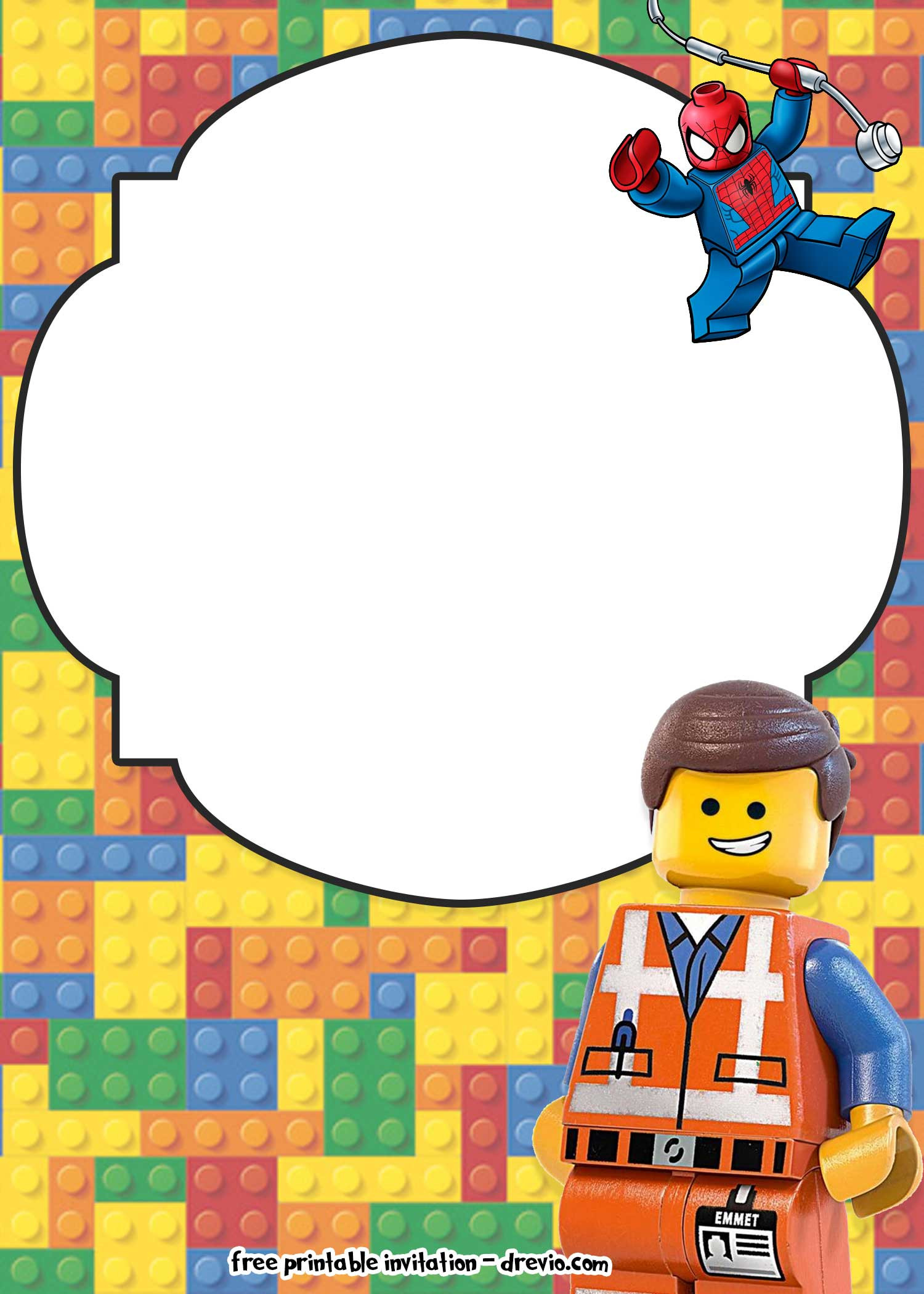 Lego Movie Birthday Invitations
 FREE LEGO Movie Invitations for Birthday