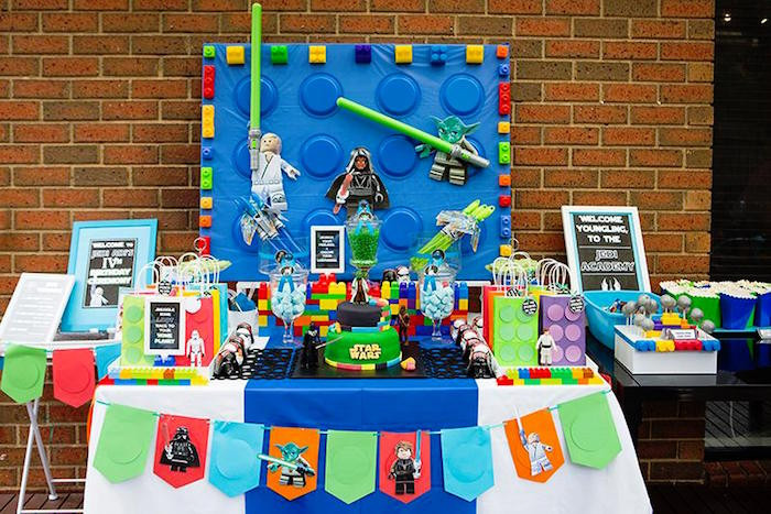 Lego Star Wars Birthday Party
 Kara s Party Ideas Star Wars Lego Birthday Party