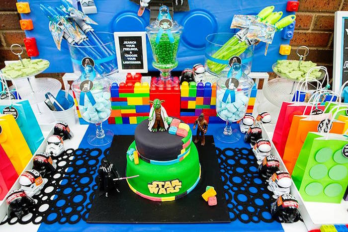 Lego Star Wars Birthday Party
 Kara s Party Ideas Star Wars Lego Birthday Party
