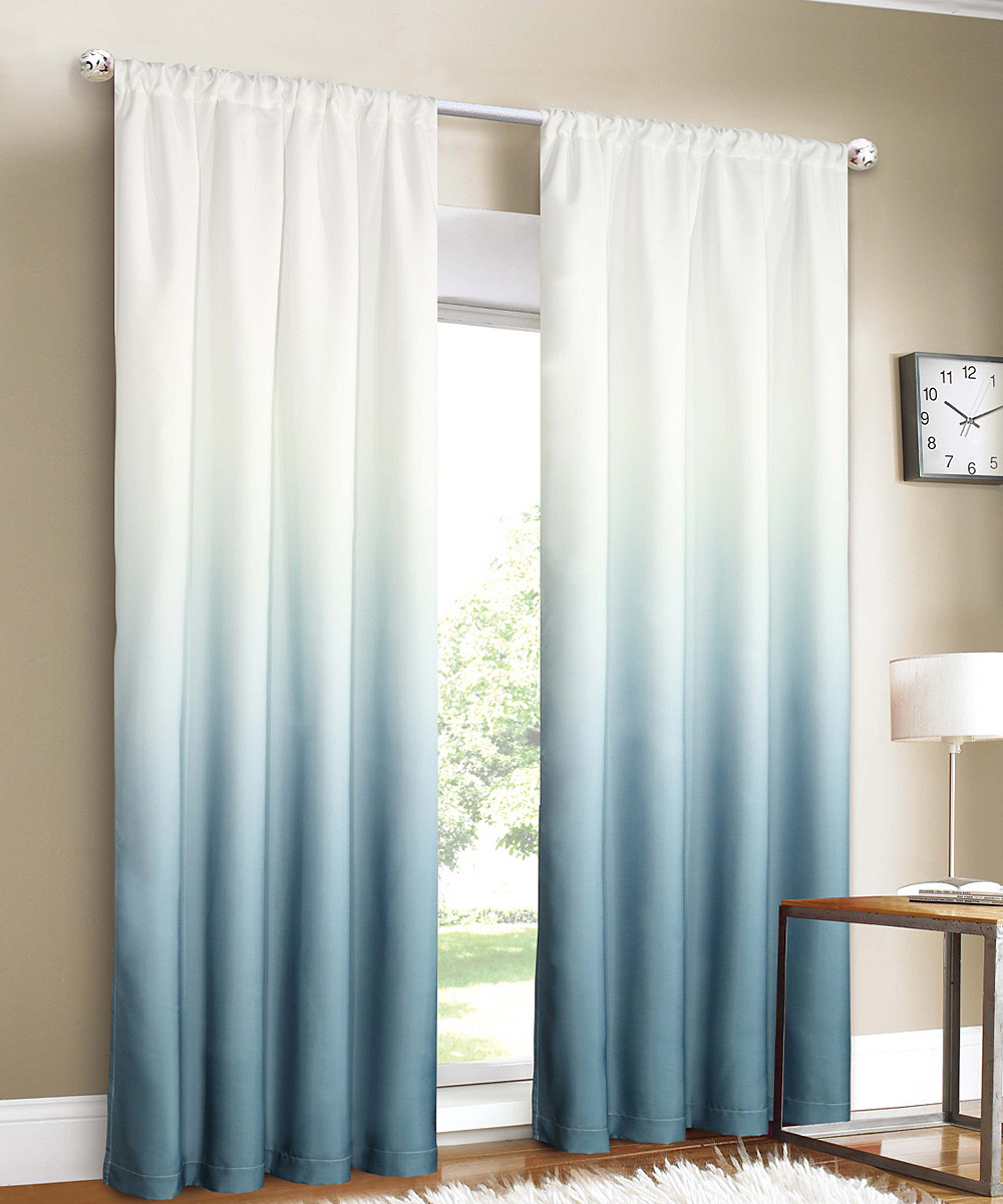 Light Blue Curtains Living Room
 Trendy Ombre Curtains In Cold Warm and Neutral Hues