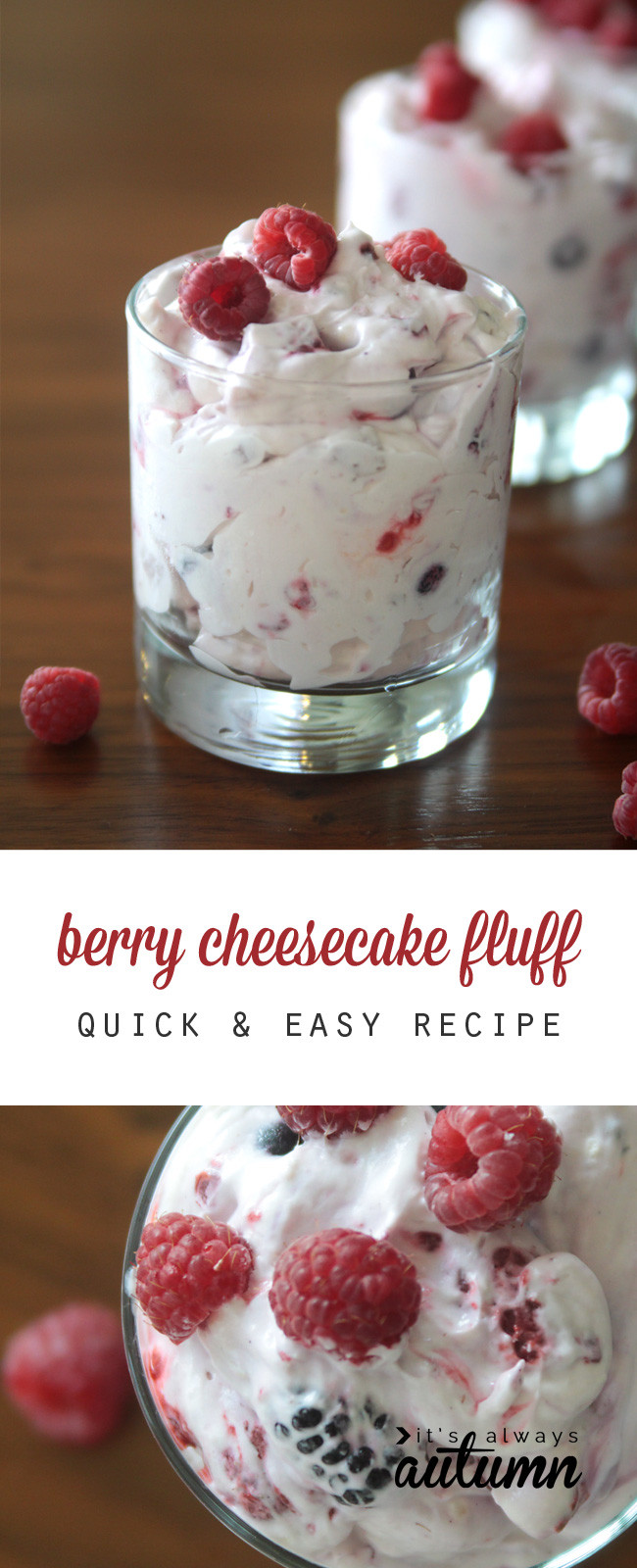 Light Desserts For Summer
 berry cheesecake fluff a lighter holiday dessert It s