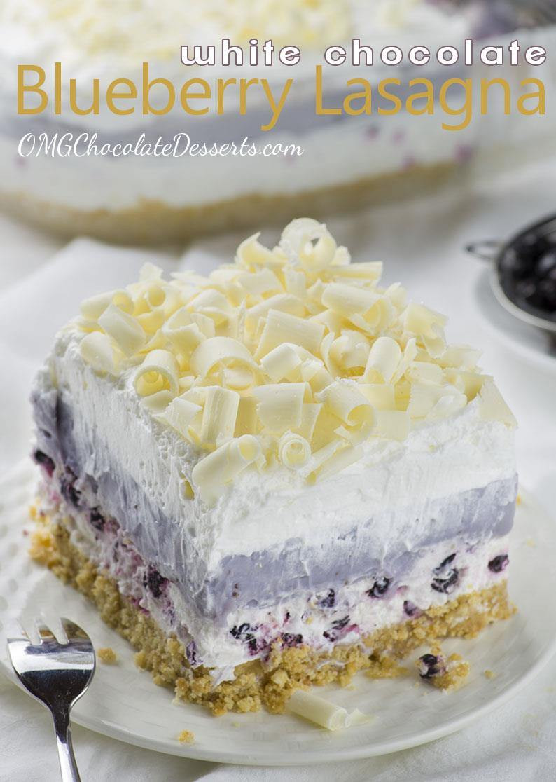 Light Desserts For Summer
 White Chocolate Blueberry Lasagna