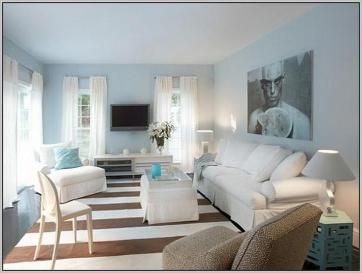 Light Living Room Colors
 Light Blue Grey Paint Color with Aqua Accents