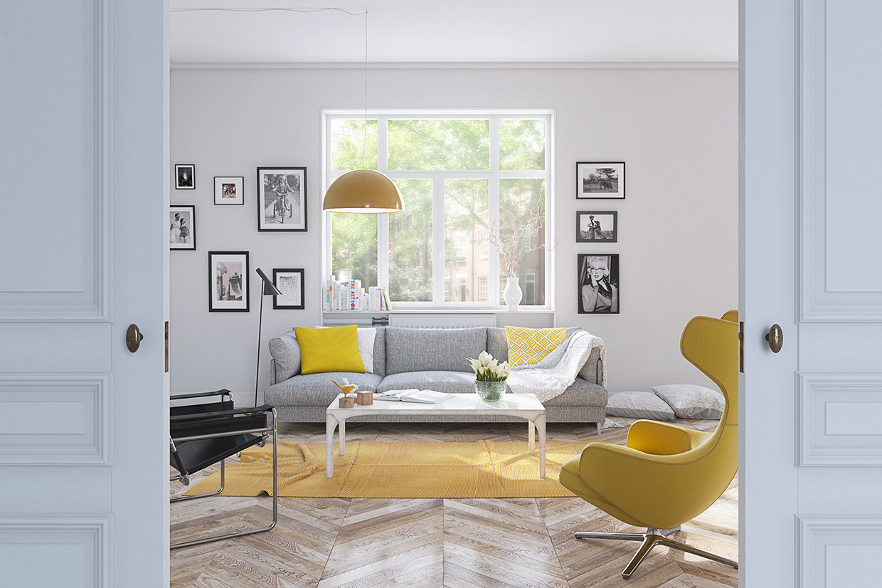 Light Yellow Living Room
 25 Gorgeous Yellow Accent Living Rooms