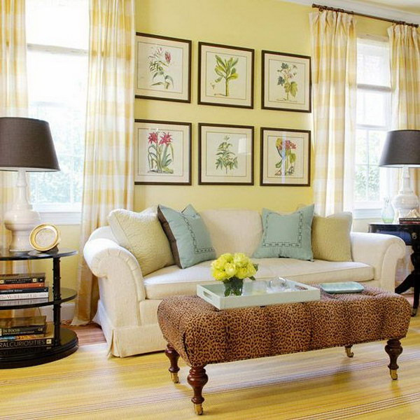 Light Yellow Living Room
 French Country Sunroom Furniture