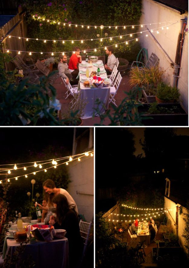 Lighting Ideas For Backyard Party
 41 DIY Outdoor Lighting Ideas