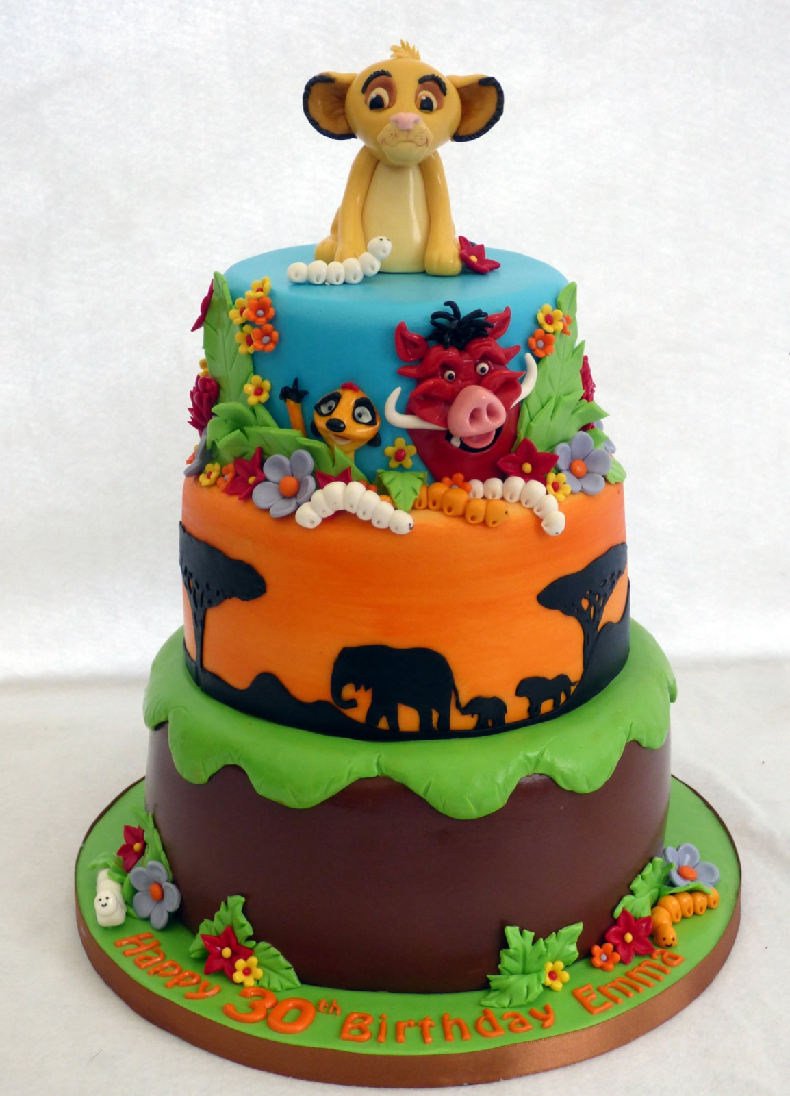 Lion Birthday Cake
 Lion King 3 Tier Birthday Cake Susie s Cakes