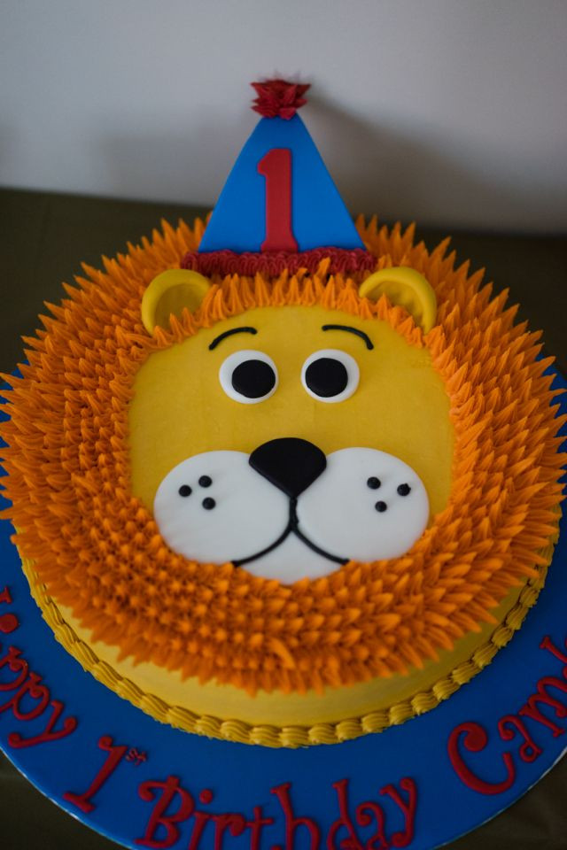 Lion Birthday Cake
 79 best images about Wild animals party on Pinterest