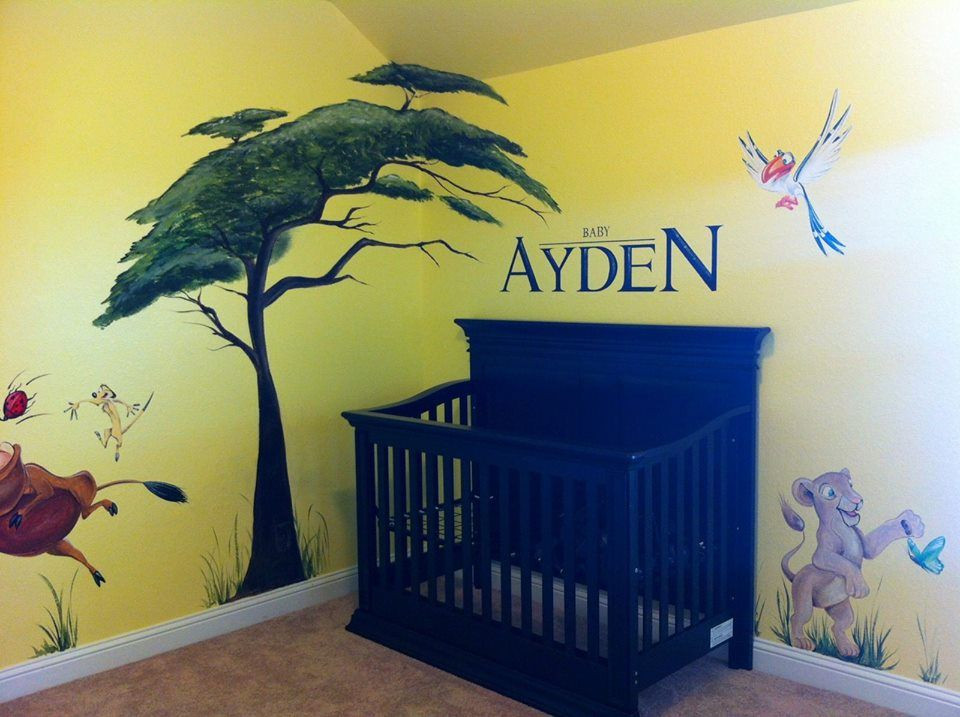 Lion King Baby Room Decor
 Lion King Nursery Murals By Whitney Pinterest