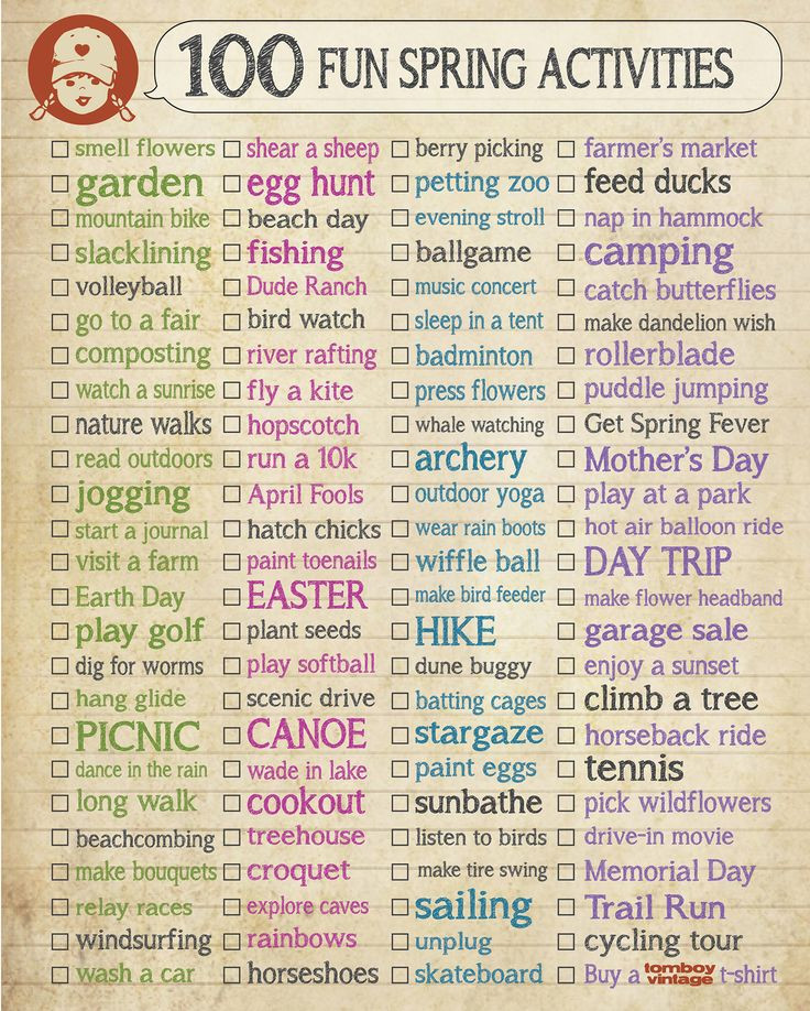 List Of Creative Activities For Adults
 100 Fun Spring Activities With images
