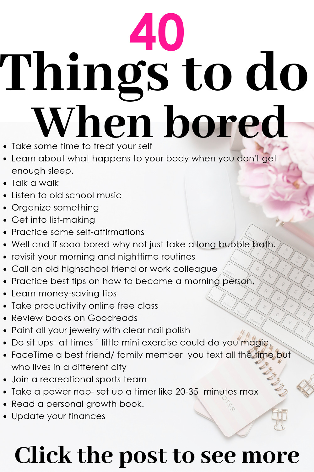 List Of Creative Activities For Adults
 Things To Do When Bored 40 Productive Ideas
