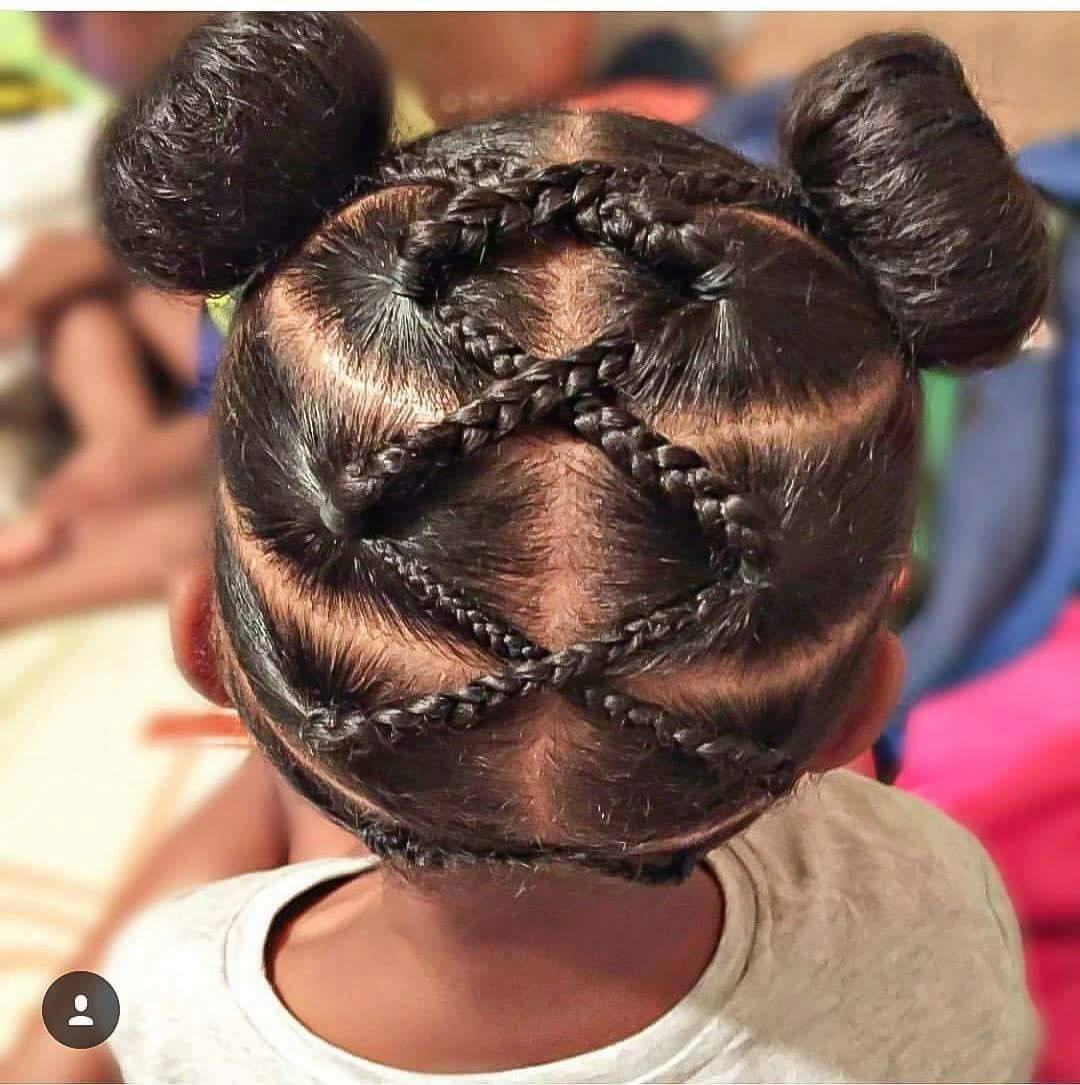Little Black Girl Hairstyles For Natural Hair
 Criss cross buns