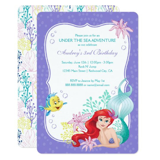 Little Mermaid Party Invitation Ideas
 The Little Mermaid