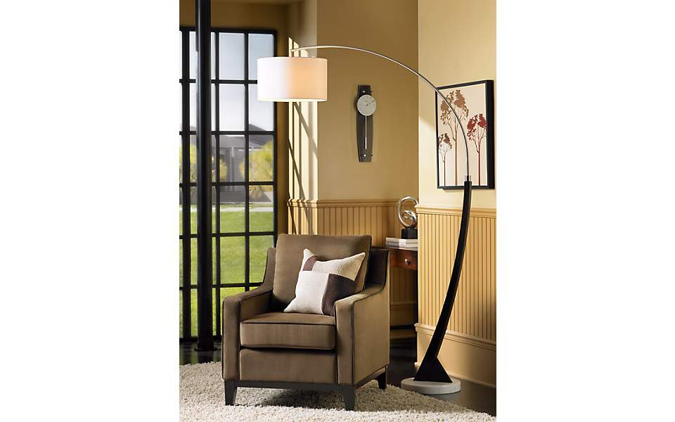 arc lamp living room ideas