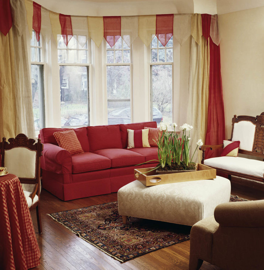 Living Room Curtains With Valance
 53 Living Rooms with Curtains and Drapes Eclectic Variety