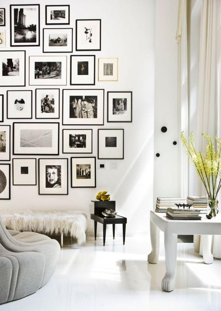 Living Room Gallery Wall
 Gallery Wall In 30 Contemporary Living Room Designs Rilane