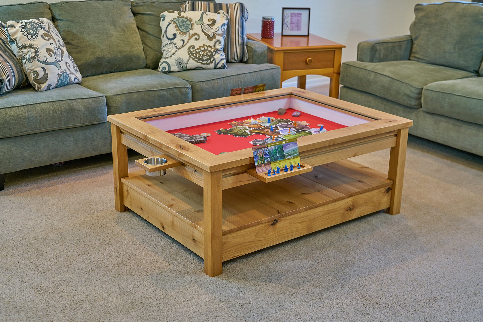 Living Room Game Table
 Uniquely Geek custom gaming table Viscount coffee table